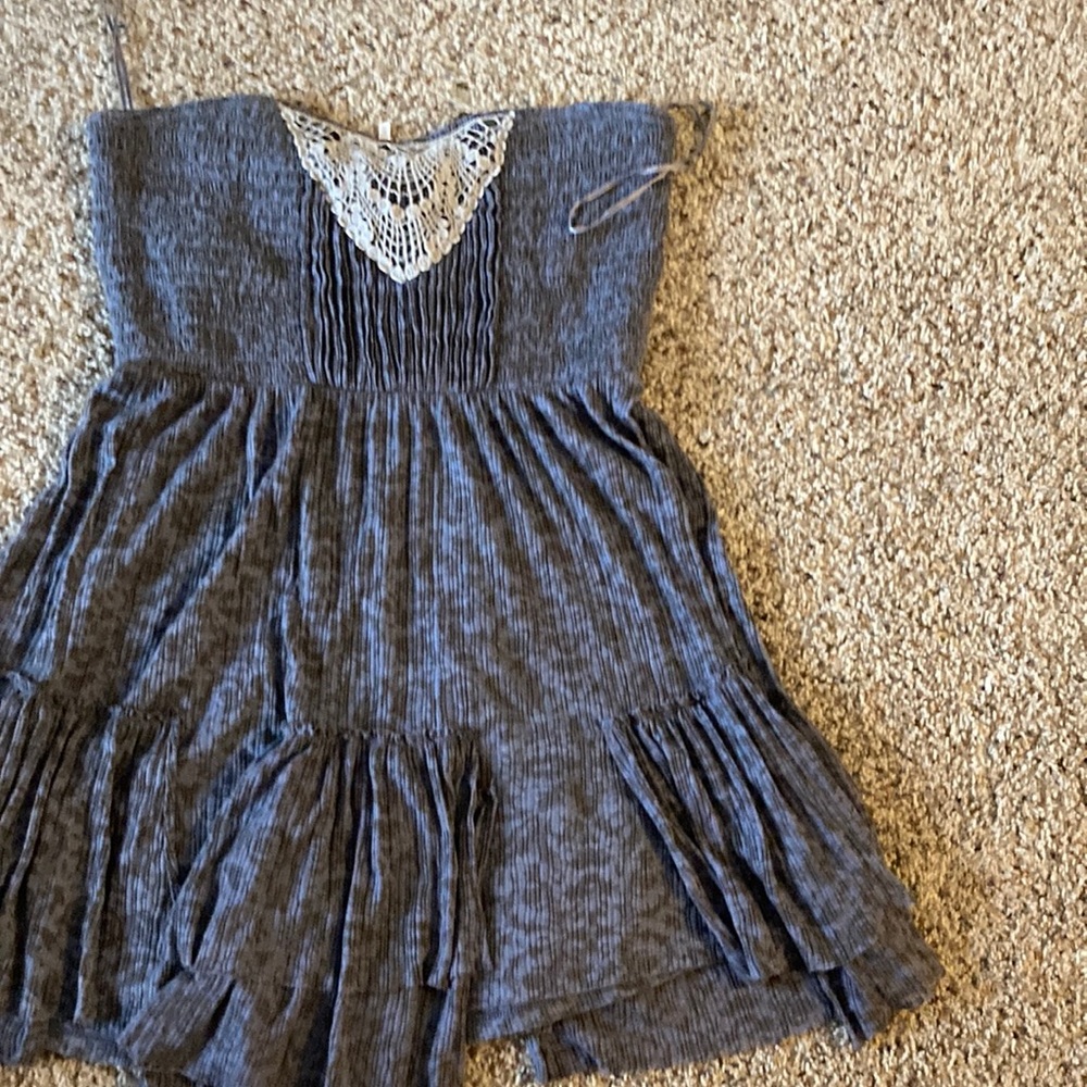 Strapless grey Free People dress